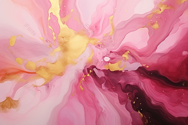 粉色液体墨水抽象背景,插画/手绘图,插画/手绘图库,插画/手绘图下载,插画/手绘